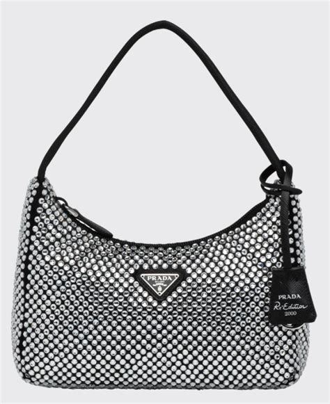 rhinestone prada bag dupe|prada sparkly hand bag.